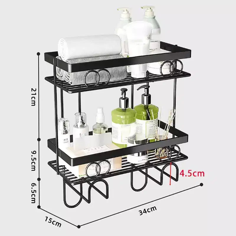 Bathroom Organizer Over Toilet,Over The Toilet Storage Shelf,No Drilling Toilet Shelf Rack and Stand,Space Saver for Small Space,Home Organizer Shelf