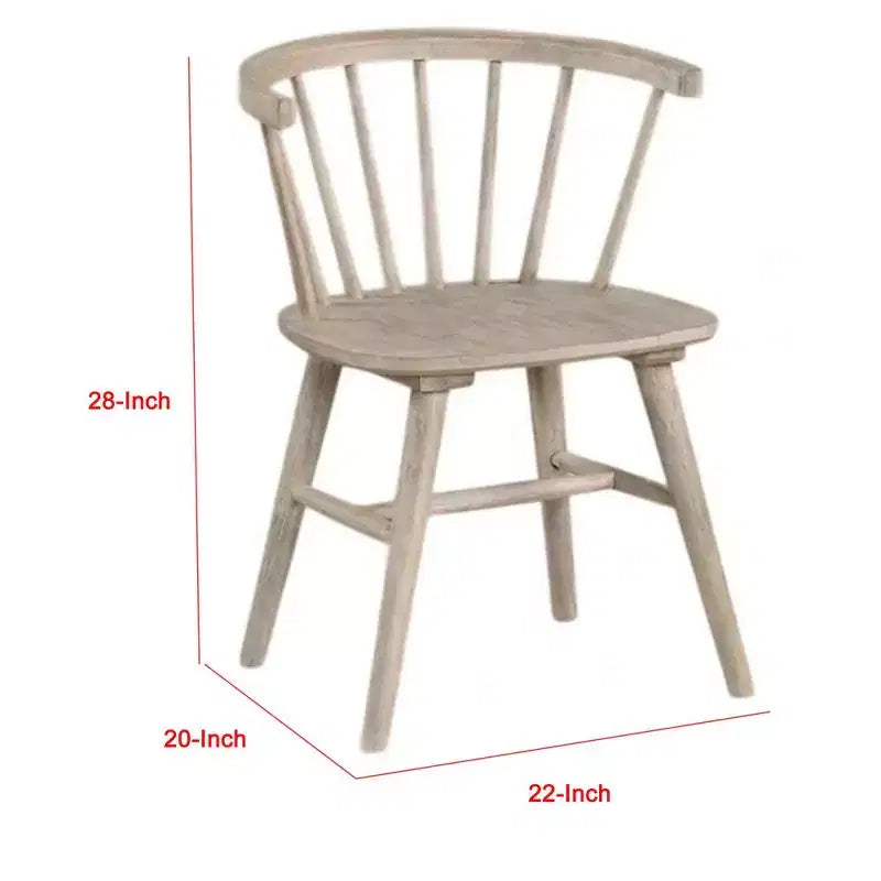 Royal Hampton Dining Chair Set of 2, Spindle Back and Shaker Legs, Black Wood