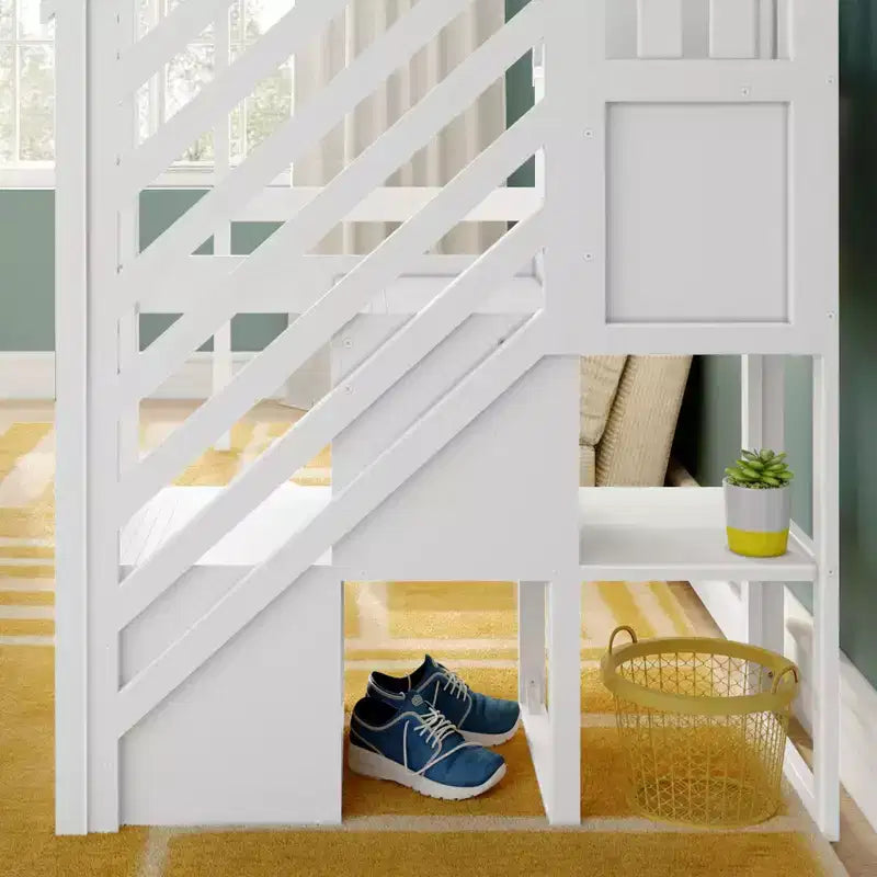 Classic Twin High Loft with Staircase