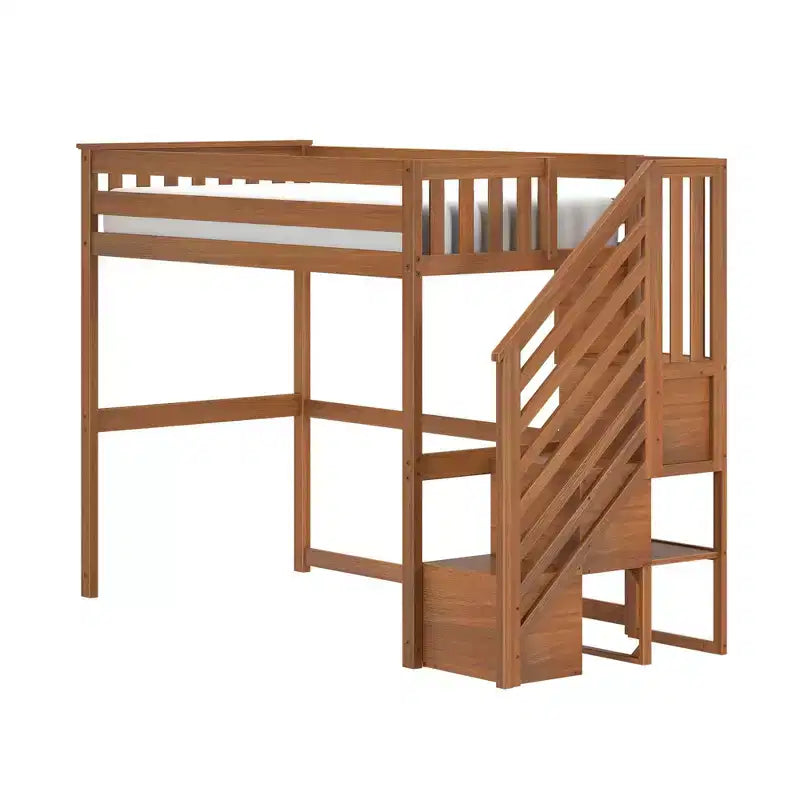 Classic Twin High Loft with Staircase
