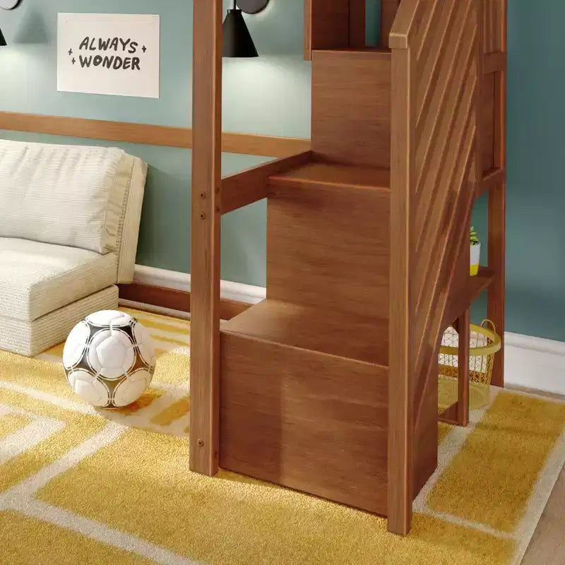 Classic Twin High Loft with Staircase