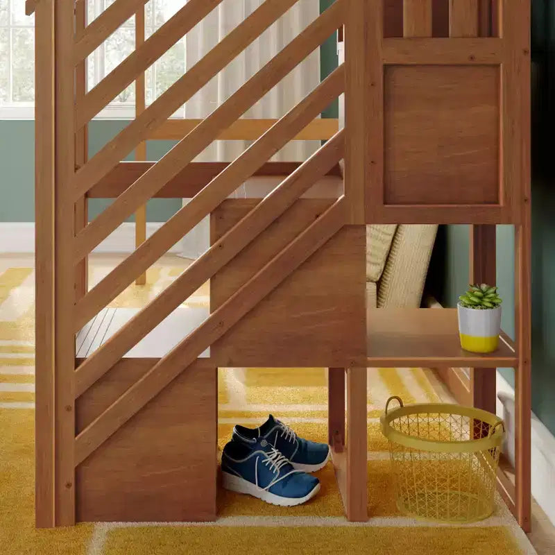 Classic Twin High Loft with Staircase