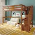Classic Twin High Loft with Staircase