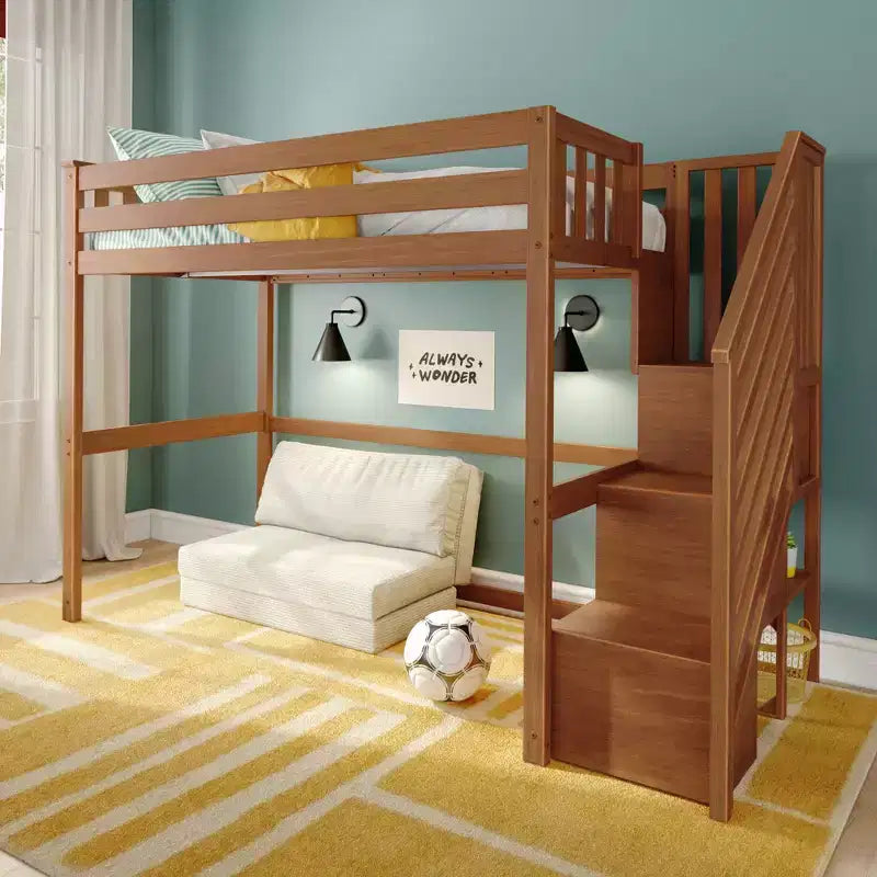 Classic Twin High Loft with Staircase