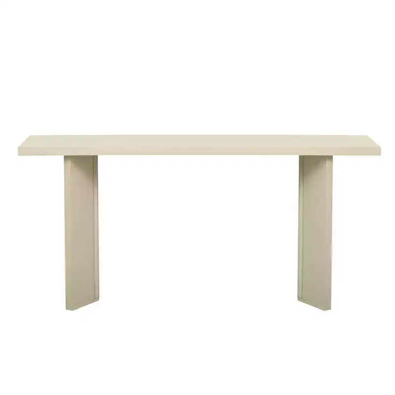 Minimalist Wood Console Table with Geometric Legs, Farmhouse Wood Entryway Table for Living Room and Entryway
