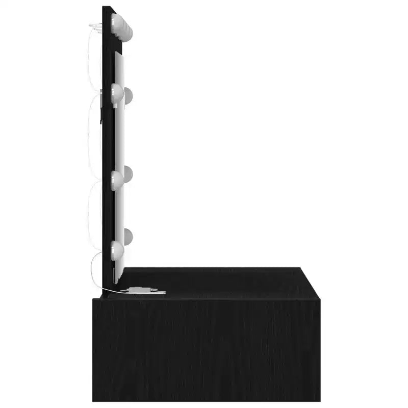Clihome Modern Minimalist Dressing Table, Elegant Vanity with Clear Mirror and Smart Storage Drawers Design for Daily Organization