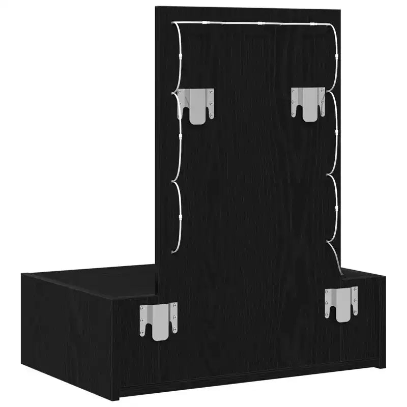 Clihome Modern Minimalist Dressing Table, Elegant Vanity with Clear Mirror and Smart Storage Drawers Design for Daily Organization