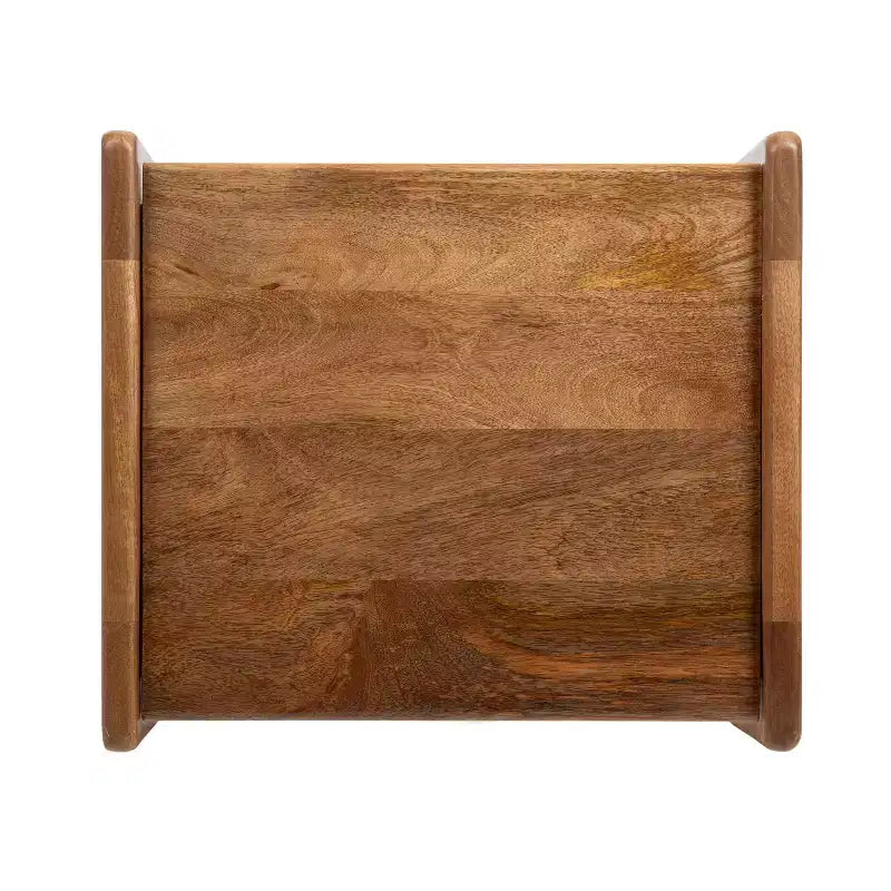 Kate and Laurel Aarstad Wood Side Table, 16x14x22, Walnut Brown