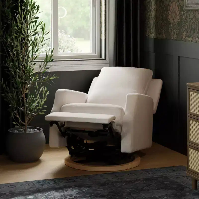 Namesake Crewe Electronic Recliner and Swivel Glider - Performance Cream Eco-Weave