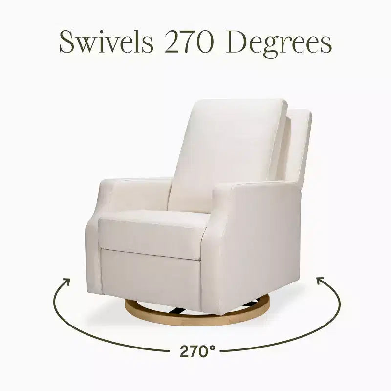Namesake Crewe Electronic Recliner and Swivel Glider - Performance Cream Eco-Weave