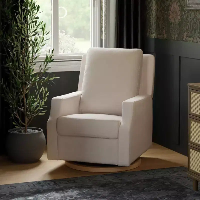 Namesake Crewe Electronic Recliner and Swivel Glider - Performance Cream Eco-Weave