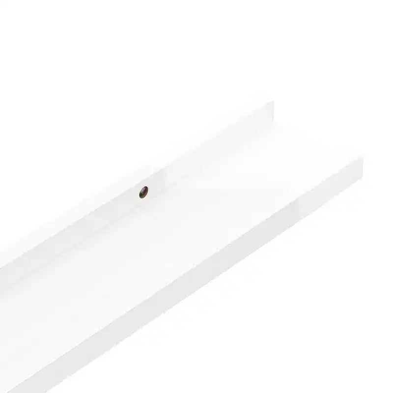 Wall Shelf Set of 2 High gloss white MDF Medium Wall mounting