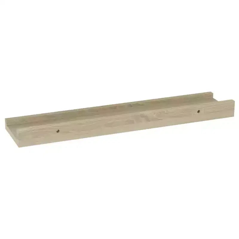 Wall Shelf Set of 2 Sonoma Oak MDF Medium Wall Shelf