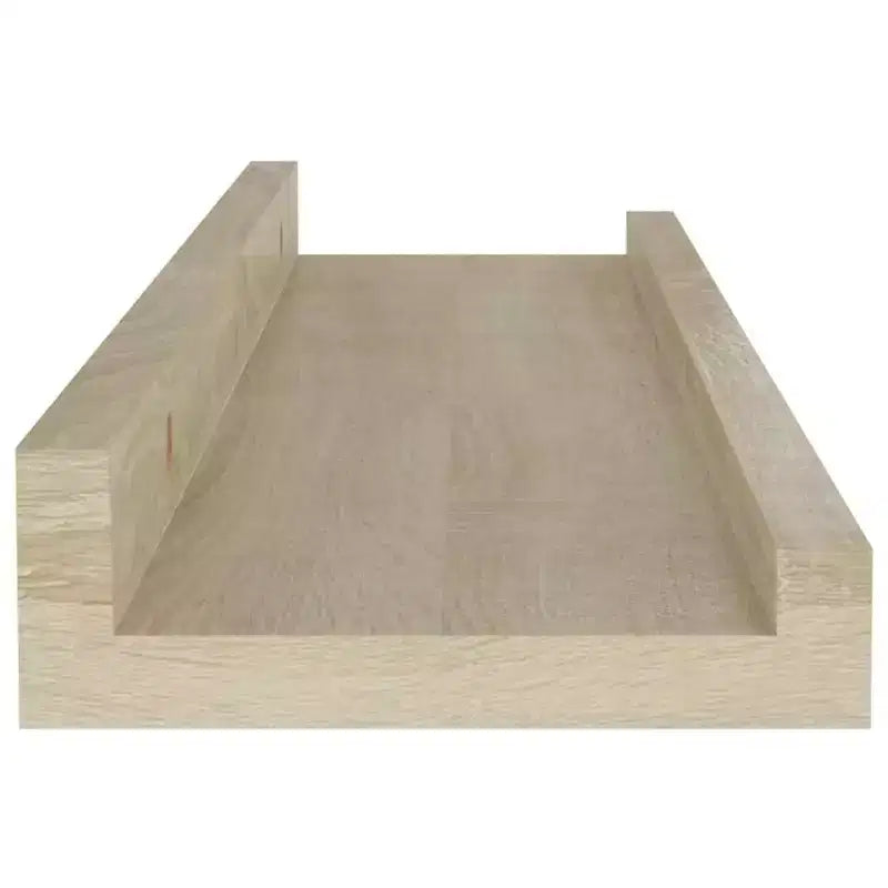 Wall Shelf Set of 2 Sonoma Oak MDF Medium Wall Shelf