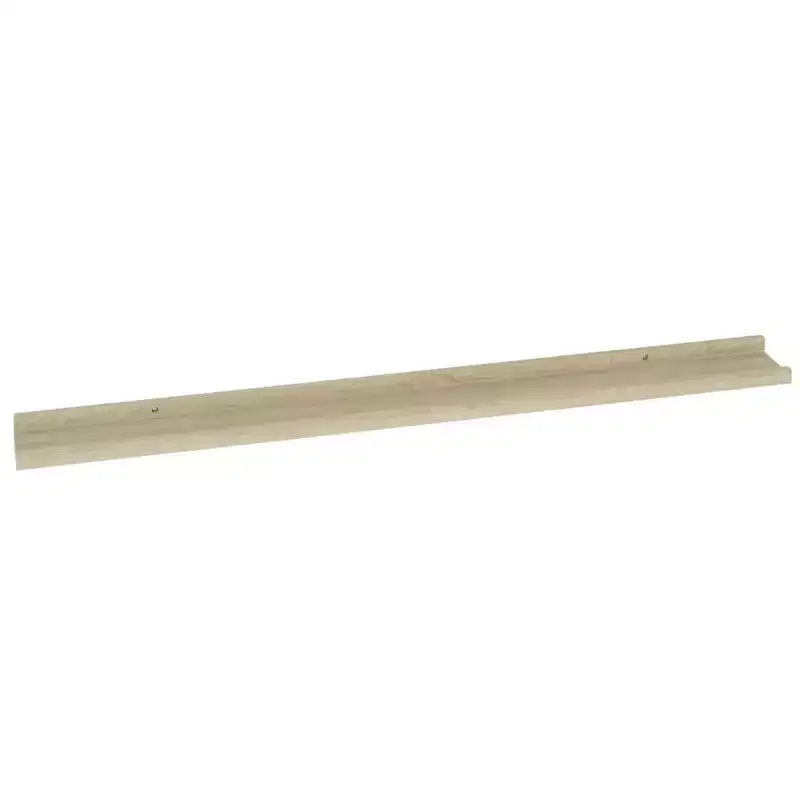 Wall Shelf Set of 2 Sonoma oak MDF Large Floating Shelf