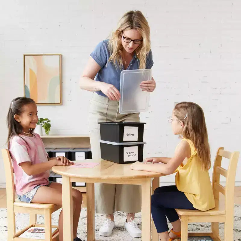 ECR4Kids 20-Compartment Mobile Storage Tower and 20 Cubby Bins, 5x4, Kids Furniture