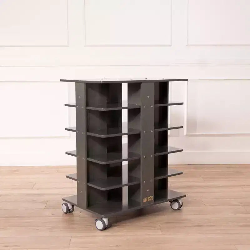 ECR4Kids 20-Compartment Mobile Storage Tower and 20 Cubby Bins, 5x4, Kids Furniture