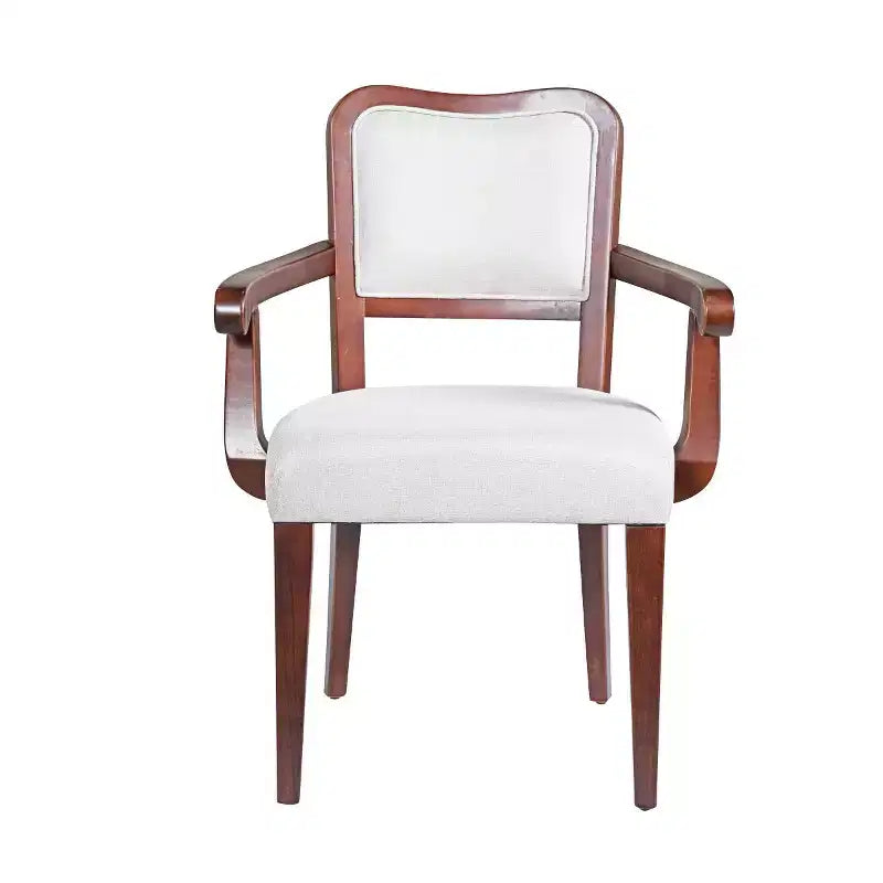 Lot de 2 chaises de salle à manger traditionnelles rembourrées avec structure en bois massif, chaises élégantes pour salle à manger ou cuisine