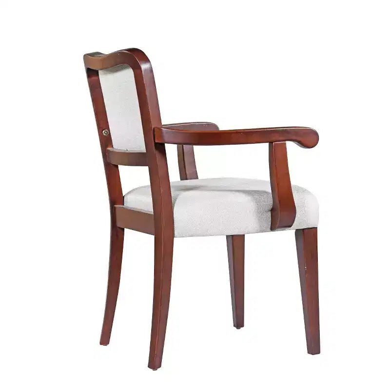 Lot de 2 chaises de salle à manger traditionnelles rembourrées avec structure en bois massif, chaises élégantes pour salle à manger ou cuisine