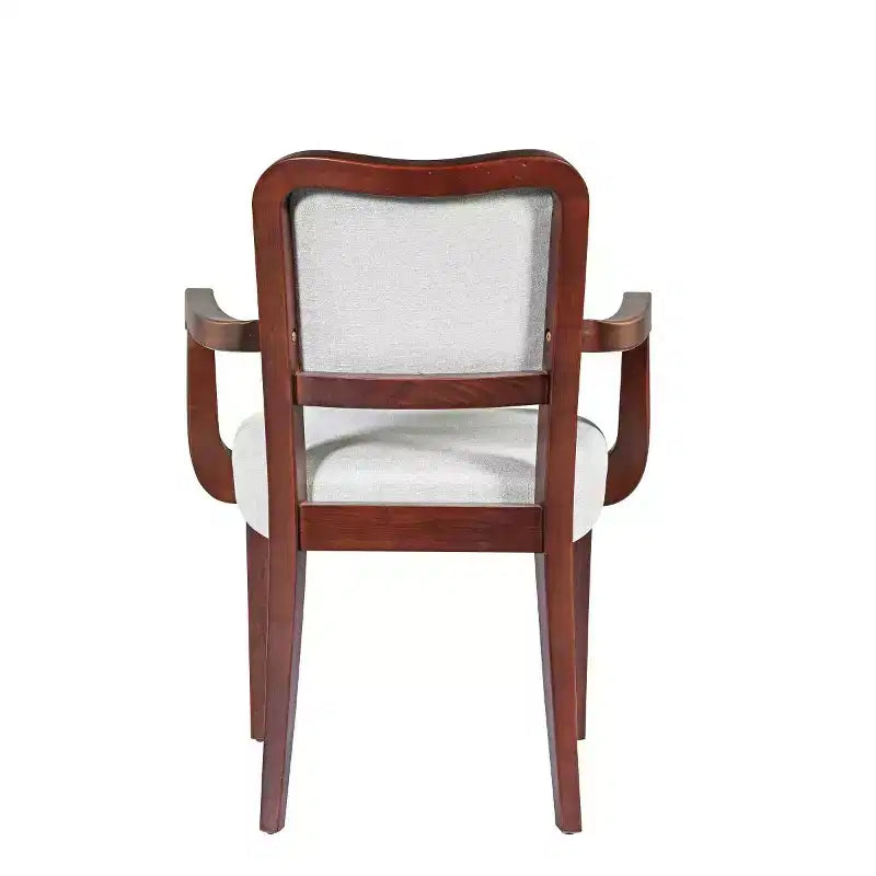 Lot de 2 chaises de salle à manger traditionnelles rembourrées avec structure en bois massif, chaises élégantes pour salle à manger ou cuisine