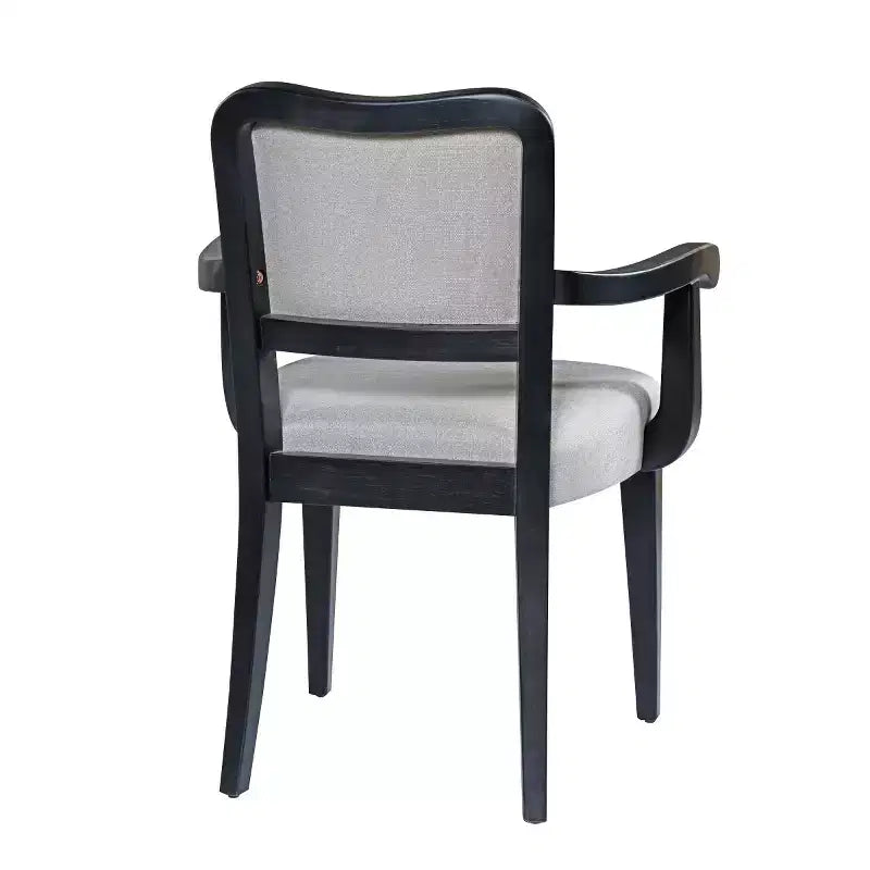 Lot de 2 chaises de salle à manger traditionnelles rembourrées avec structure en bois massif, chaises élégantes pour salle à manger ou cuisine