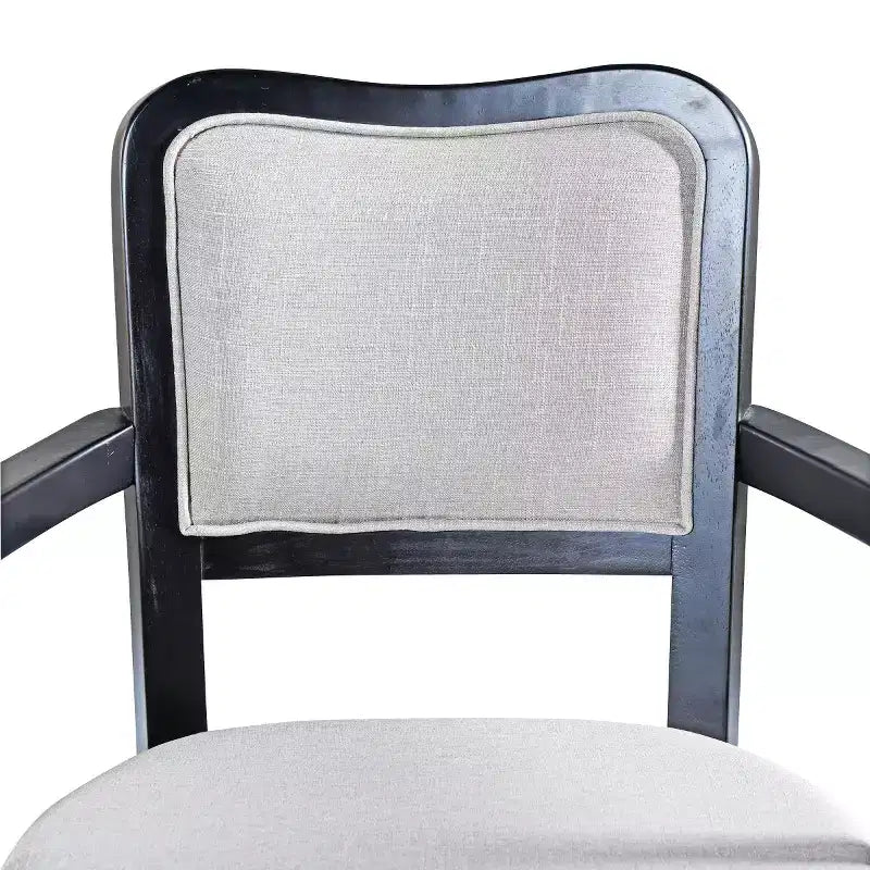 Lot de 2 chaises de salle à manger traditionnelles rembourrées avec structure en bois massif, chaises élégantes pour salle à manger ou cuisine