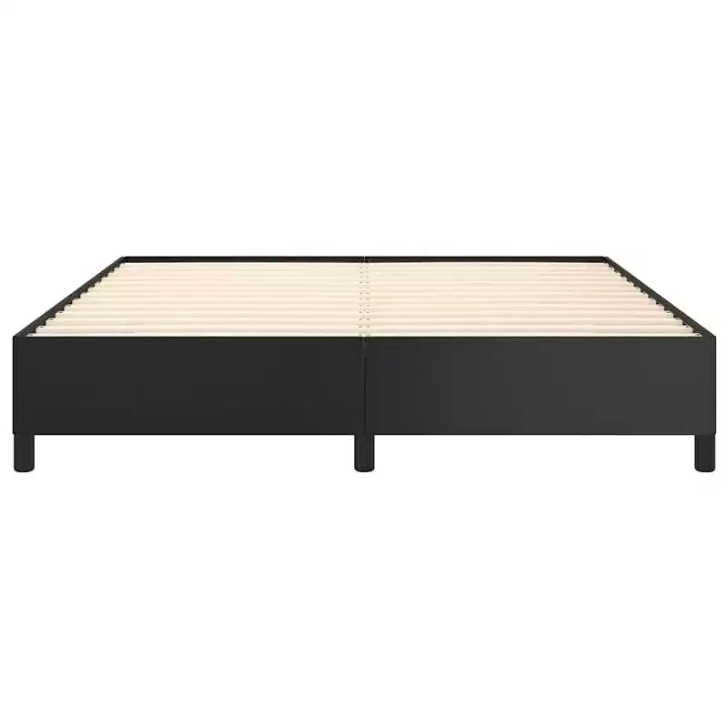 Bed Frame Black 75% polyvinyl chloride, 5% cotton, 20% polyester
