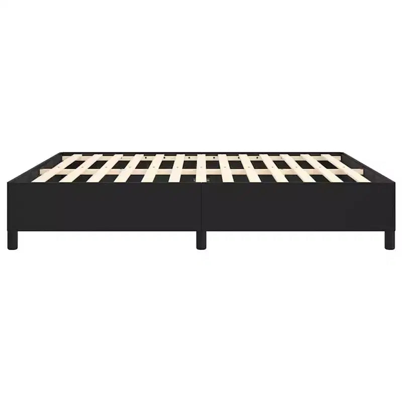 Bed Frame Black 75% polyvinyl chloride, 5% cotton, 20% polyester