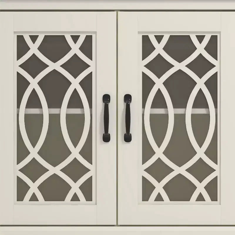 Galano sideboard with decorative cutout doors 45.7 W  15.7 D  29.3 H