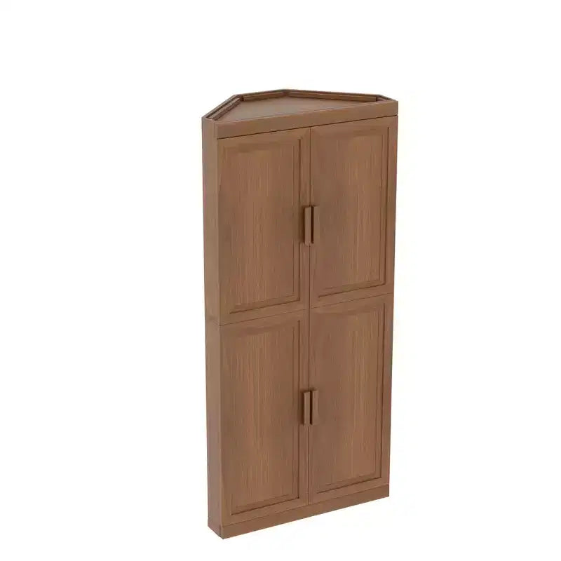 MAYEERTY Modern 4 Doors Utility Storage Cabinets Efficient Storage for Living Room Dining Room Bedroom Beige 2 Piece