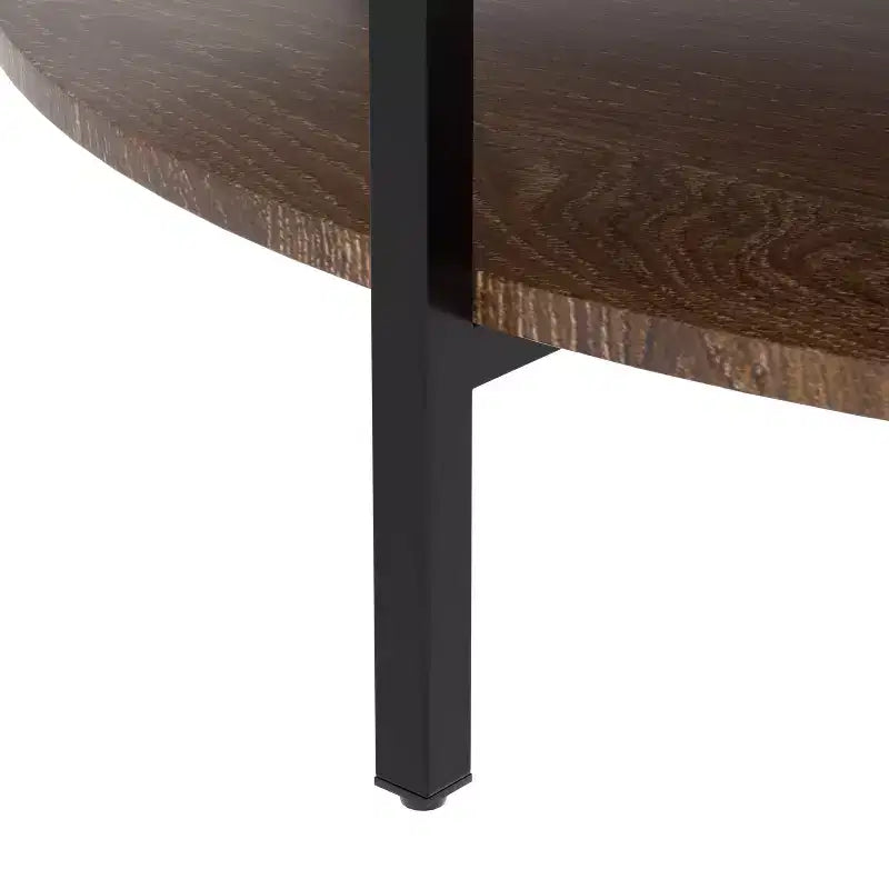 GDFStudio Sorren Rustic Lift-Top Coffee Table with Hidden Storage and Two-Tier Shelf