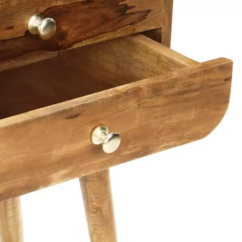 Table de chevet 43x30x58 cm Bois de manguier massif