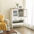 Meuble de bar à café 2 portes, buffet autoportant, armoire de rangement avec tiroirs