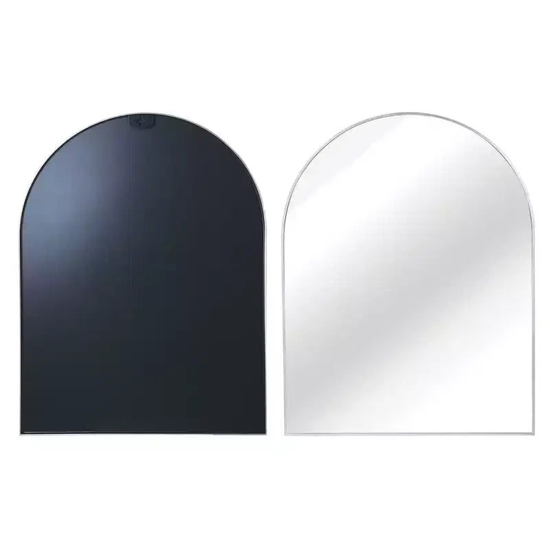 Miroir de salle de bain mural 30 x 36 avec cadre en métal et bordure arquée