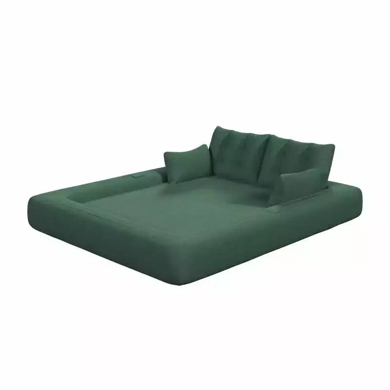 Lit de chien humain pliable pour adultes, canapé-lit multifonctionnel 78,7", canapé-lit 3 en 1 en tissu Teddy pour salon, lit d'appoint, salle de jeux