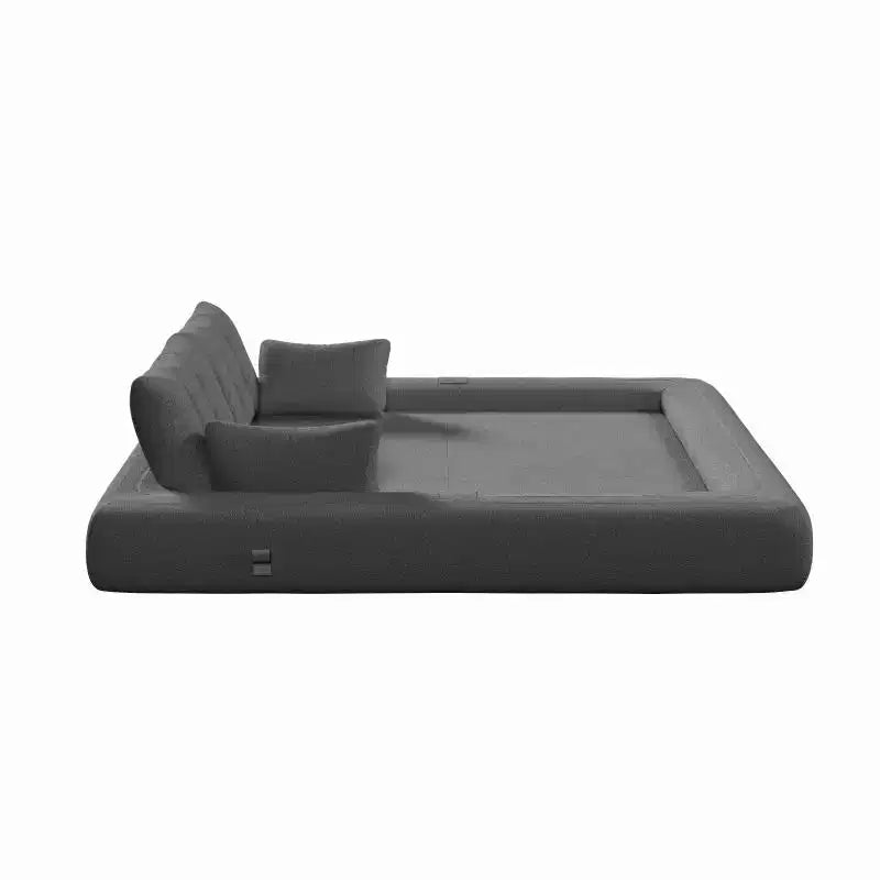 Lit de chien humain pliable pour adultes, canapé-lit multifonctionnel 78,7", canapé-lit 3 en 1 en tissu Teddy pour salon, lit d'appoint, salle de jeux