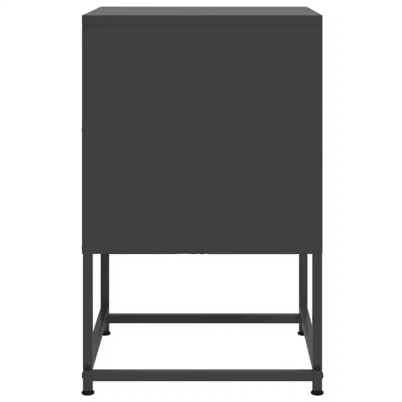 Table de chevet en acier noir 36 x 39 x 60,5 cm