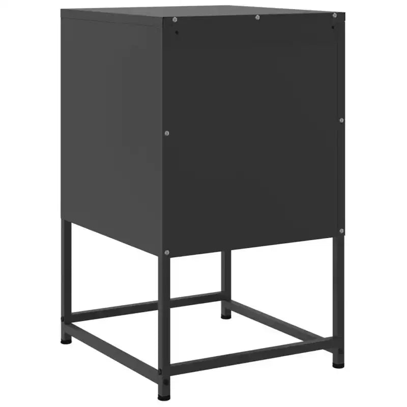 Table de chevet en acier noir 36 x 39 x 60,5 cm