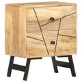 vidaXL Nightstand Storage Bedside Table for Home Bedroom Solid Wood Mango