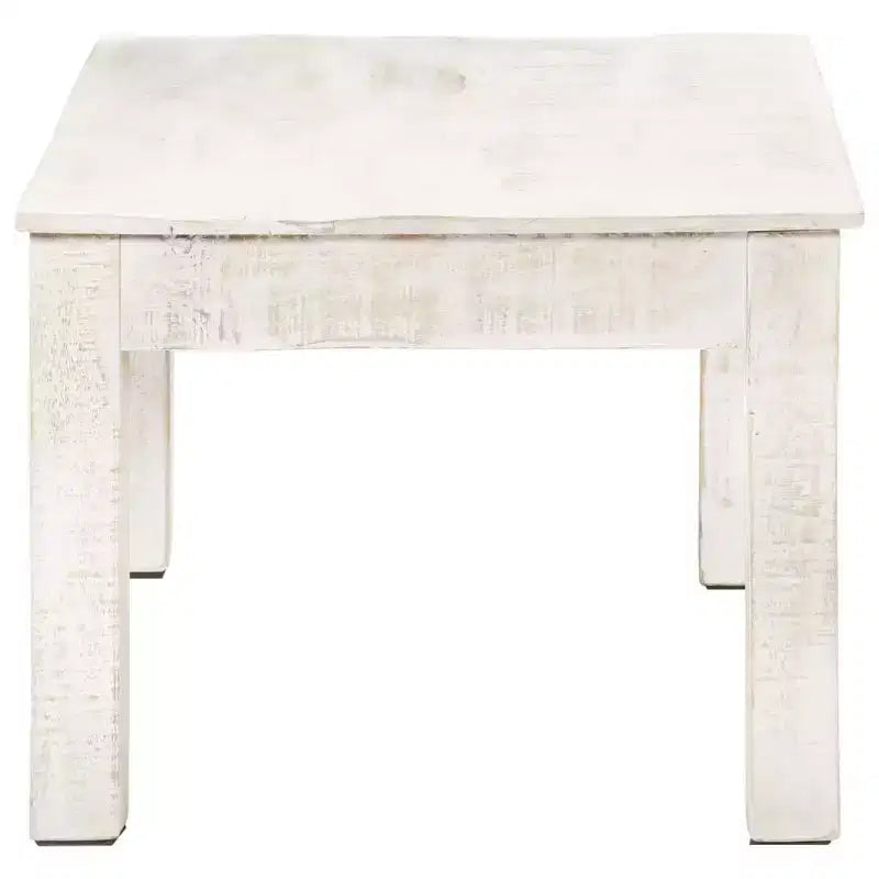 vidaXL Coffee Table White 43.3x23.6x17.7 Solid Mango Wood
