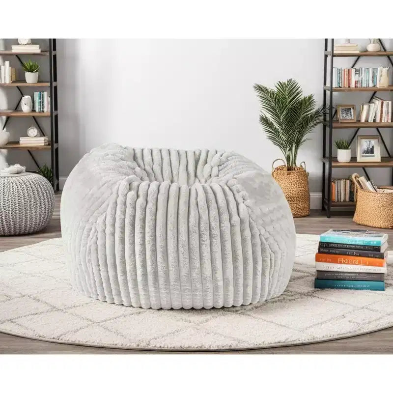 Fauteuil poire avec housse amovible et fermeture éclair, canapé paresseux moelleux avec mousse à mémoire de forme, chaise longue confortable pour le salon