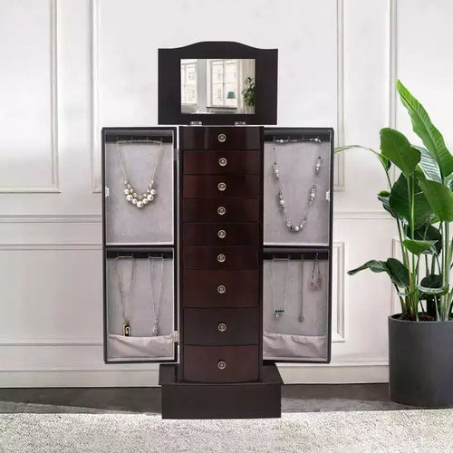 16.9'' Wide Freestanding Jewelry Armoire