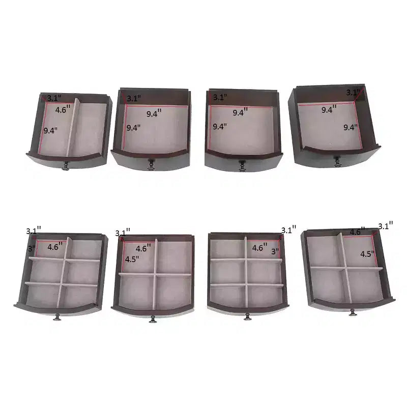 16.9'' Wide Freestanding Jewelry Armoire