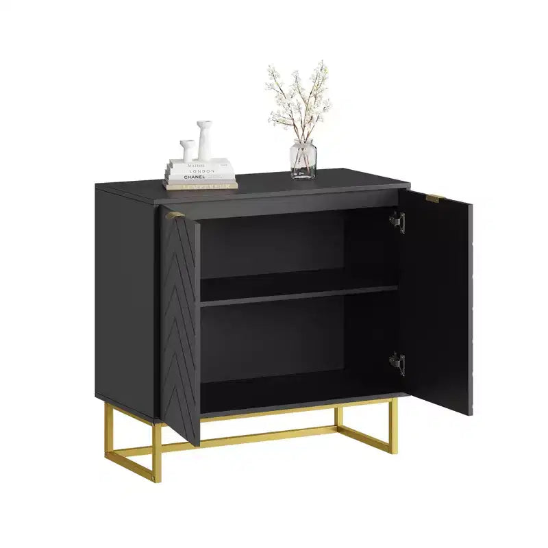 Sideboard Buffet Cabinet, Storage Cabinet with Shelves, Wood Credenza Console Table for Organization, Kitchen, Dining Room, Living Room, Entryway