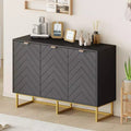Sideboard Buffet Cabinet, Storage Cabinet with Shelves, Wood Credenza Console Table for Organization, Kitchen, Dining Room, Living Room, Entryway