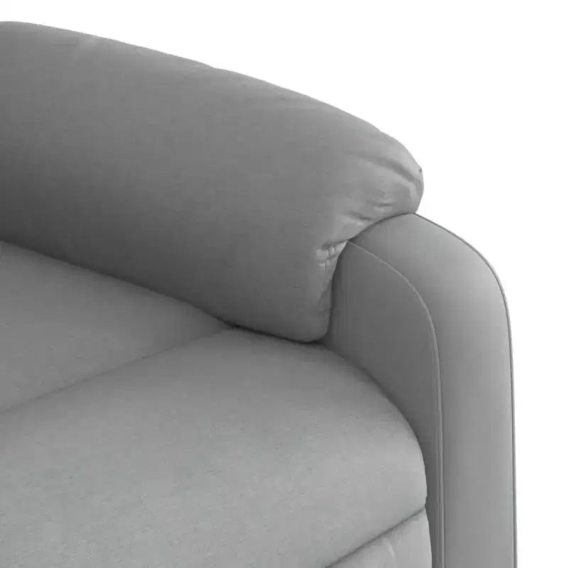 vidaXL Massage Recliner Chair - Light Gray Manual Push Back