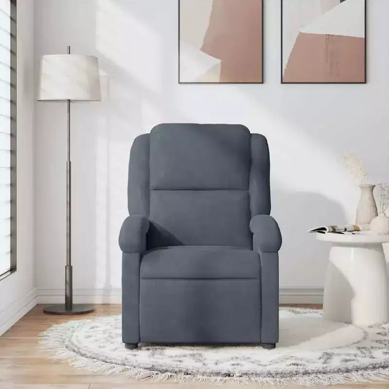 vidaXL Massage Recliner Chair Wingback Armchair Home Theater Cinema Velvet