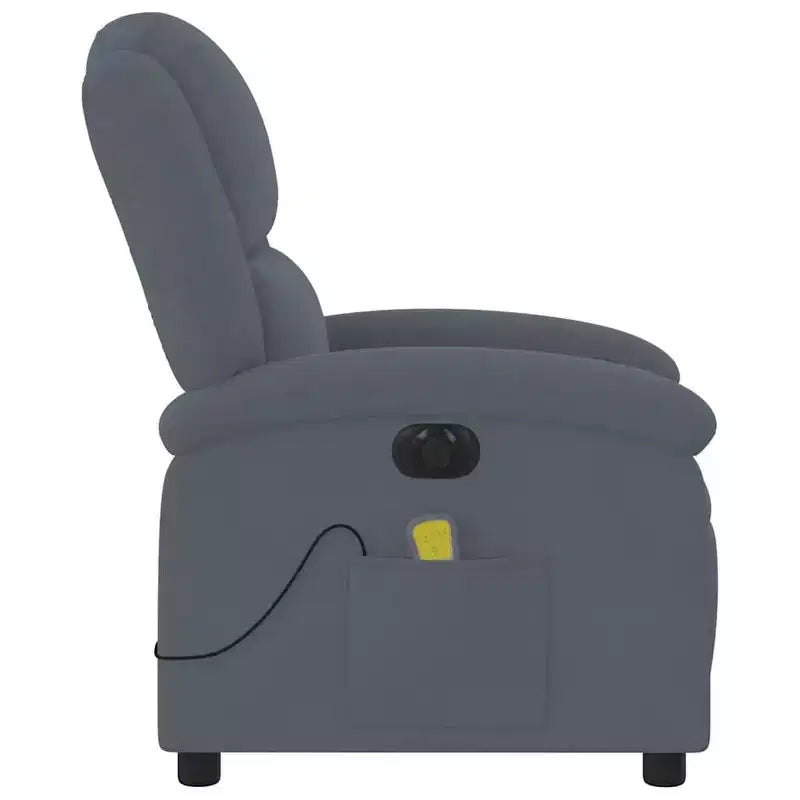 vidaXL Massage Recliner Chair Wingback Armchair Home Theater Cinema Velvet