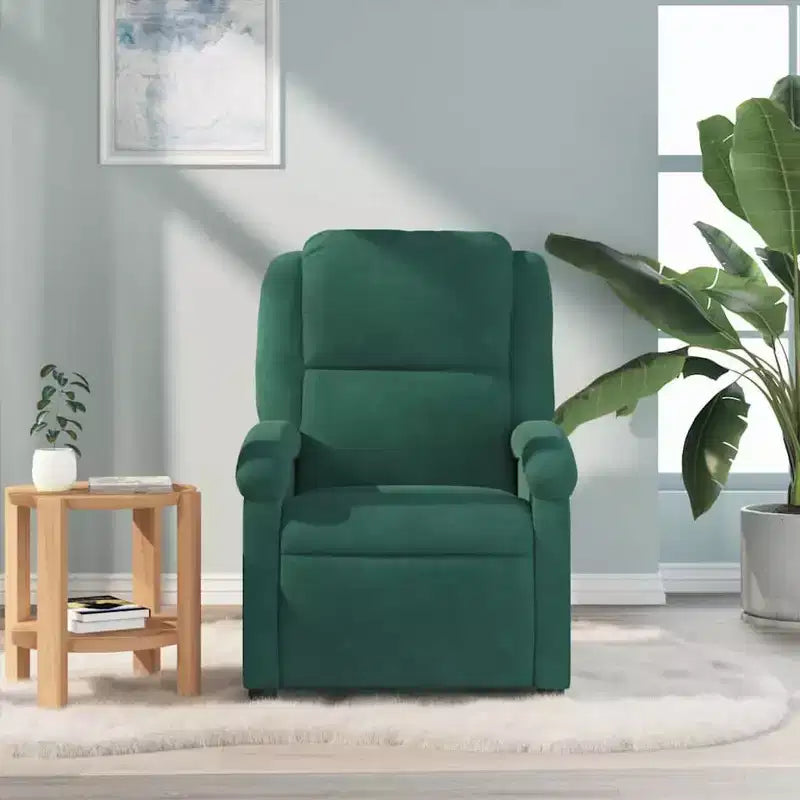 vidaXL Massage Recliner Chair Wingback Armchair Home Theater Cinema Velvet