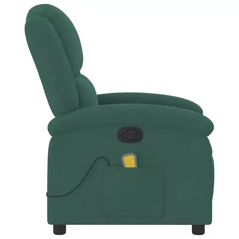 vidaXL Massage Recliner Chair Wingback Armchair Home Theater Cinema Velvet